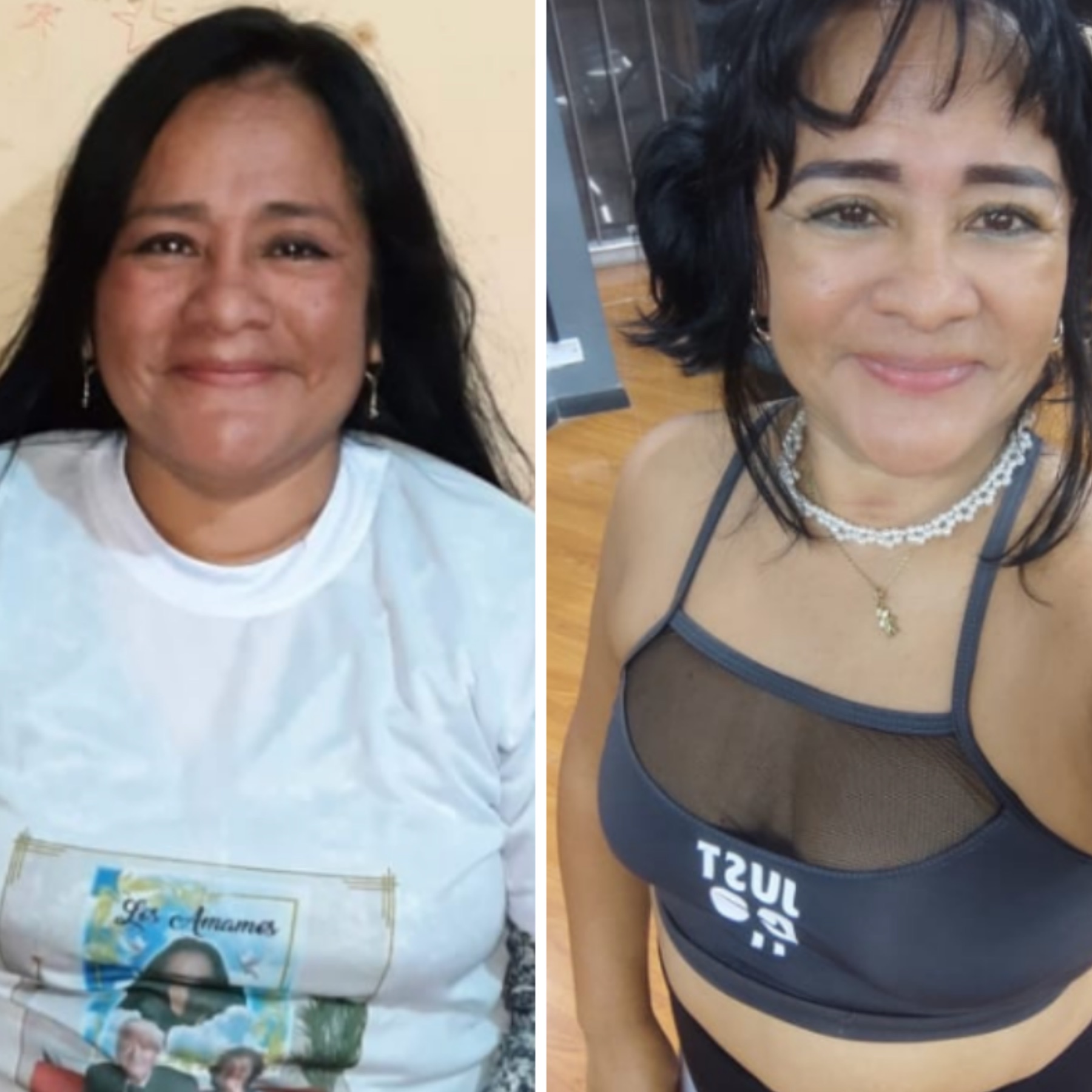 Antes y después del proceso de Andrea C. con Erick Lazo